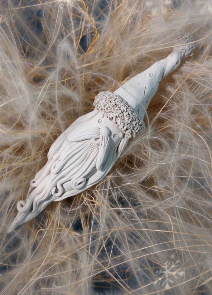 Дедушка Мороз. Мастер-класс по лепке из глины