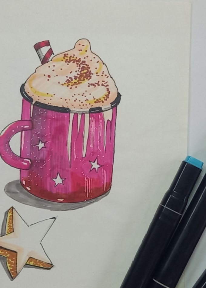 Мастер-класс по скетчингу "Теплая забота"